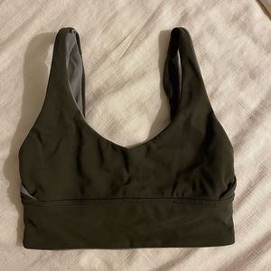 Lululemon Align Bra dark olive/sage grey